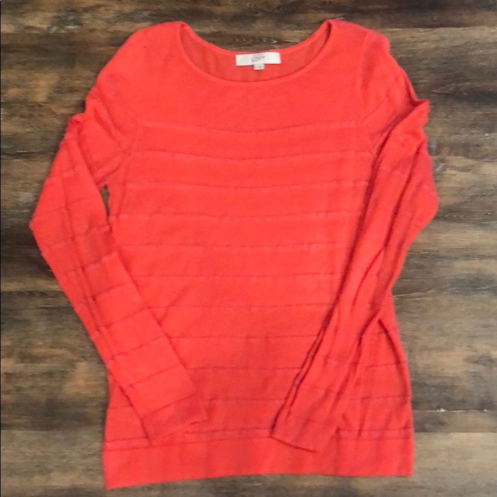 Loft light weight coral sweater - Size M
